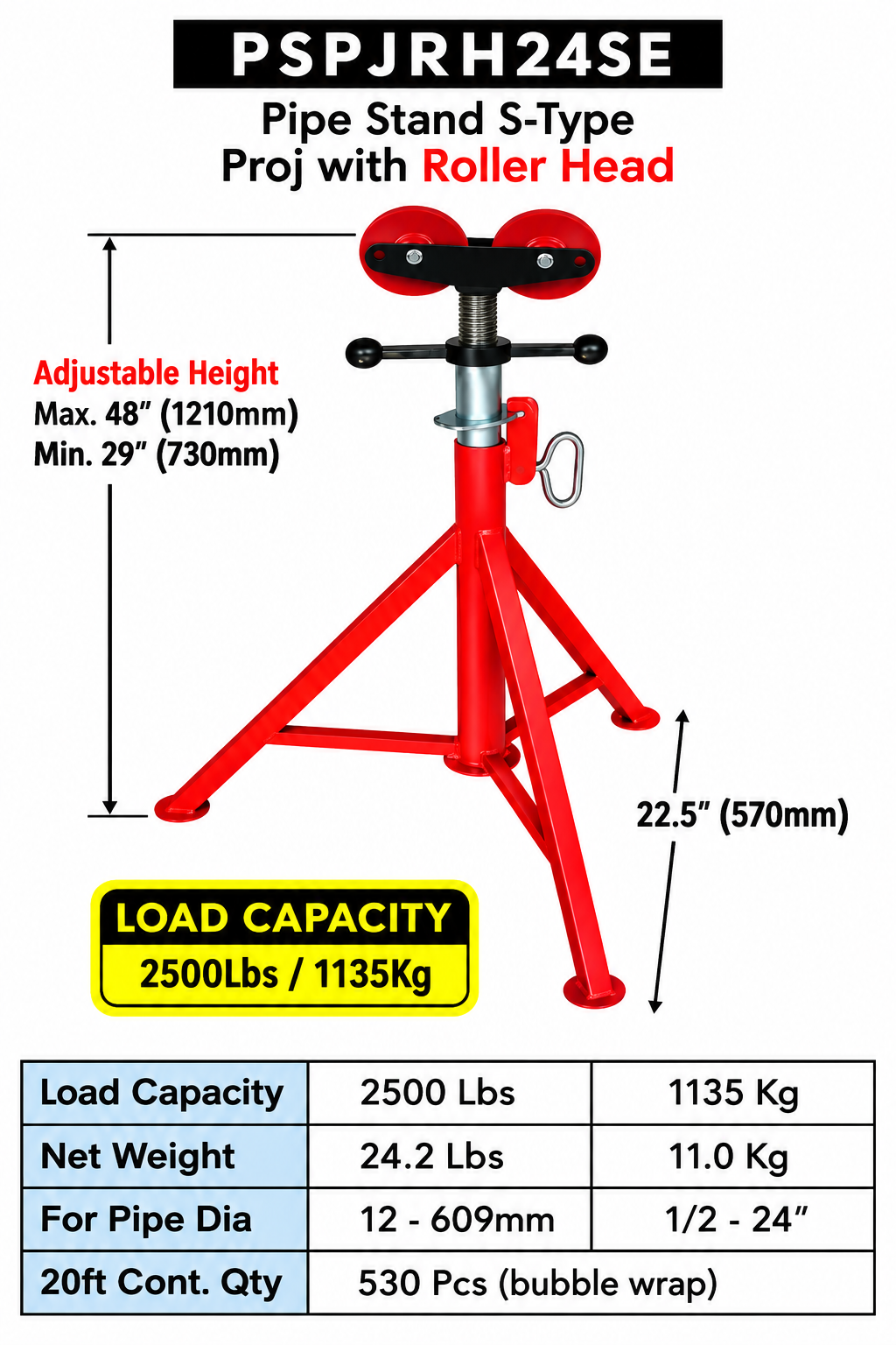 v-head-pipe-stand