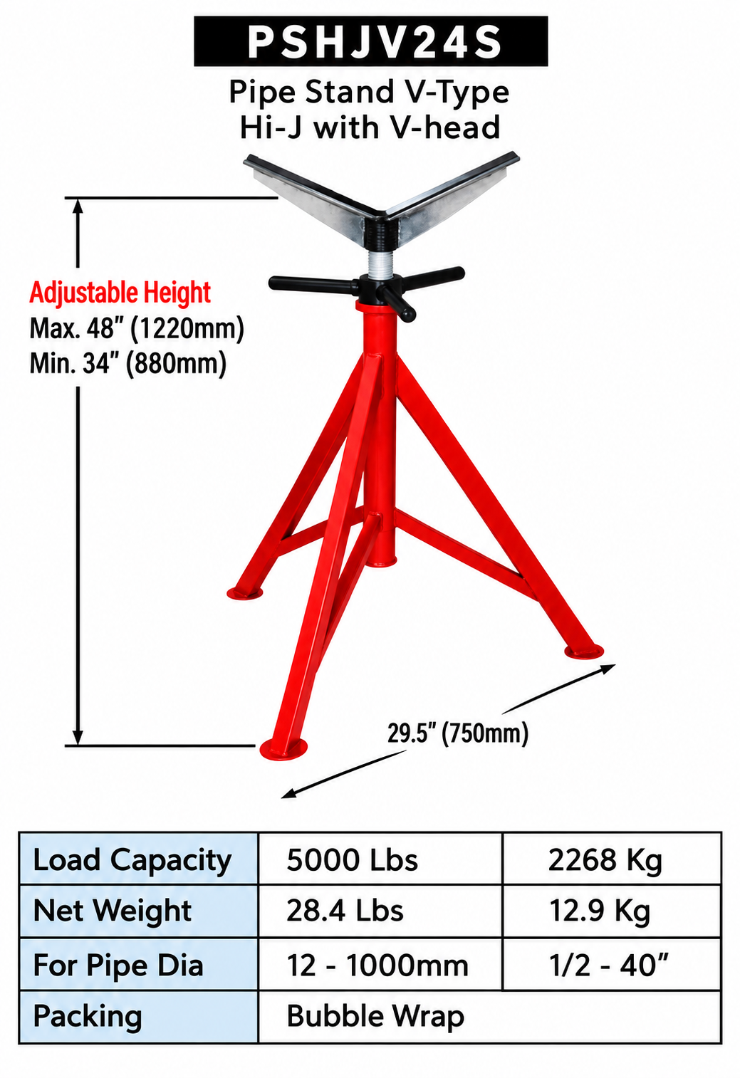 v-head-pipe-stand