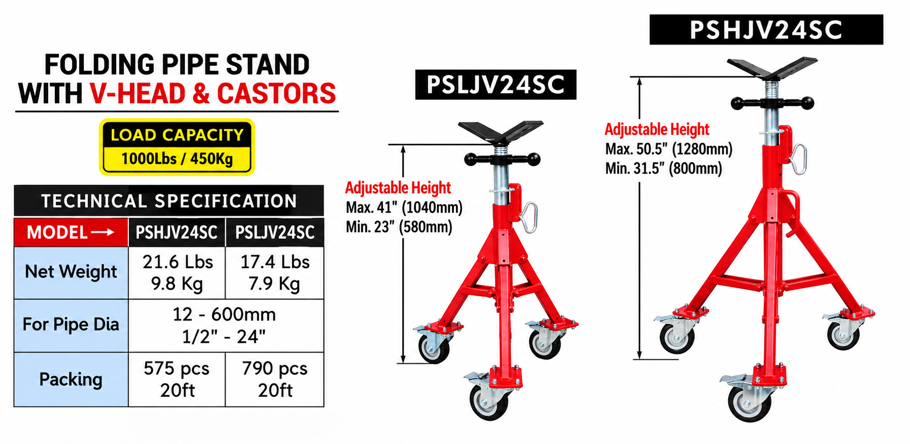 v-head-pipe-stand